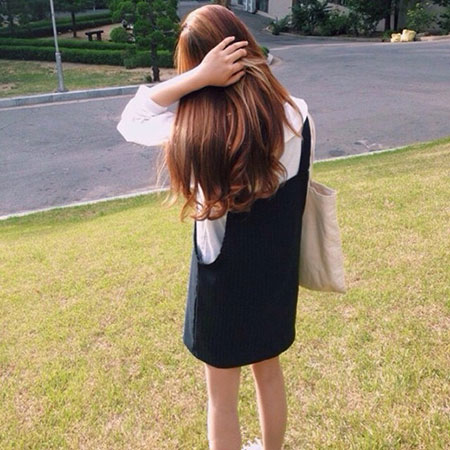长发发尾微卷发型 卷曲发尾更撩人