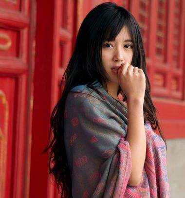 菱形脸女生时尚长发发型 菱形脸可爱的修颜发型