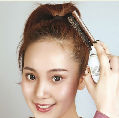 速成蓬松款俏皮丸子头 女生丸子头教程