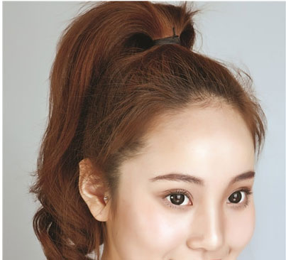 速成蓬松款俏皮丸子头 女生丸子头教程