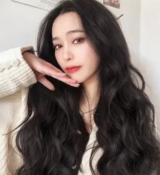 网红卷发长发水波纹,气质卷发发型任你选