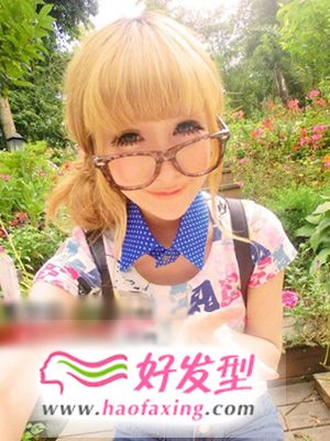 冬季甜美小萝莉百变齐刘海发型