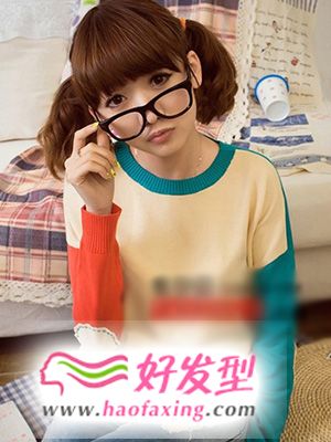 冬季甜美小萝莉百变齐刘海发型