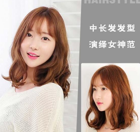 冬季流行发型示范 中长发发型演绎女神范儿