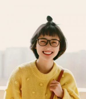 清新甜美的女生短扎发发型 时尚甜美显气质