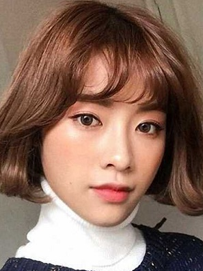 甜美漂亮的短发梨花辣女短发内扣发型图片