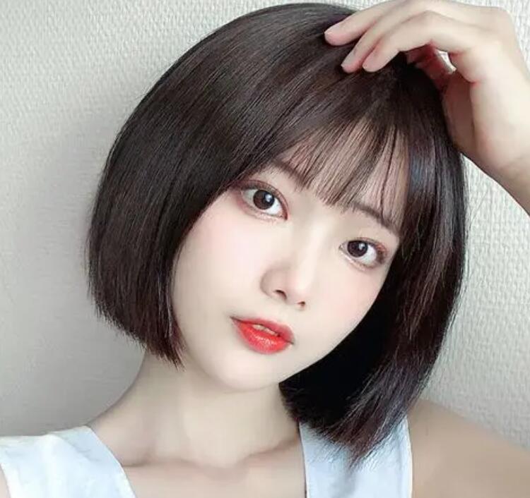 短发图片女小清新自然圆脸,我都想换掉短发发型