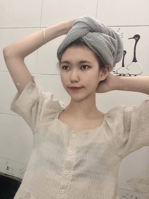 三利干发帽长发女生好物分享