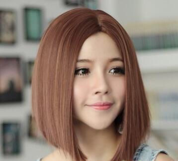 时尚头发拉直发型图片 演示女生拉直发型如何扎