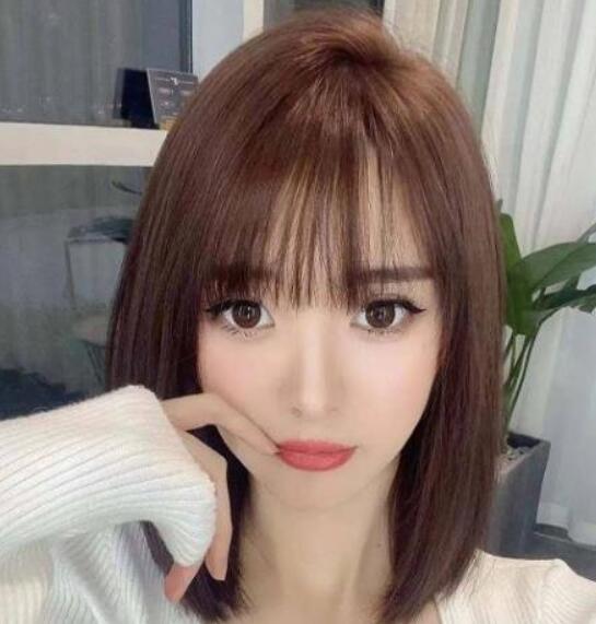 齐肩黑直发发型2022,女生直发怎么扎好看