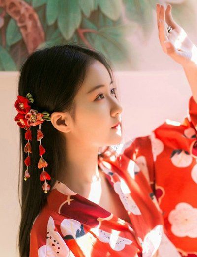 田园风情的女生长直发也太美了 唯美范长发发型图片