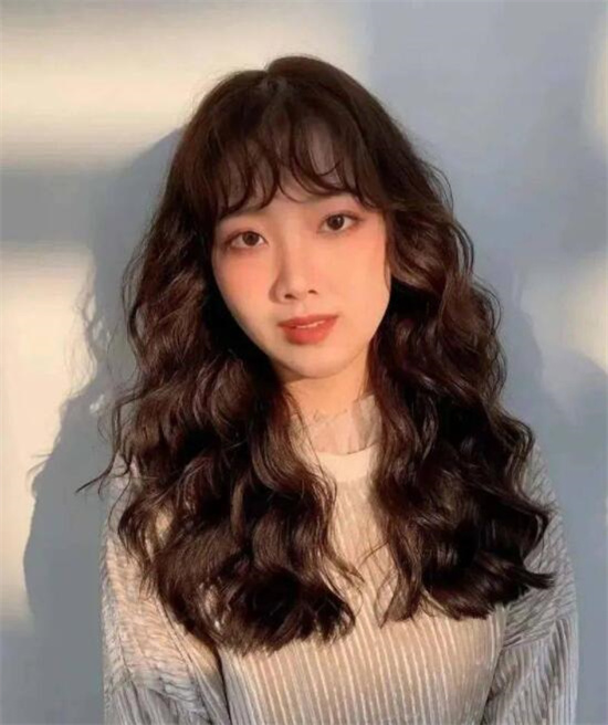 2021新发型长发卷发  短发羊毛卷怎么扎好看