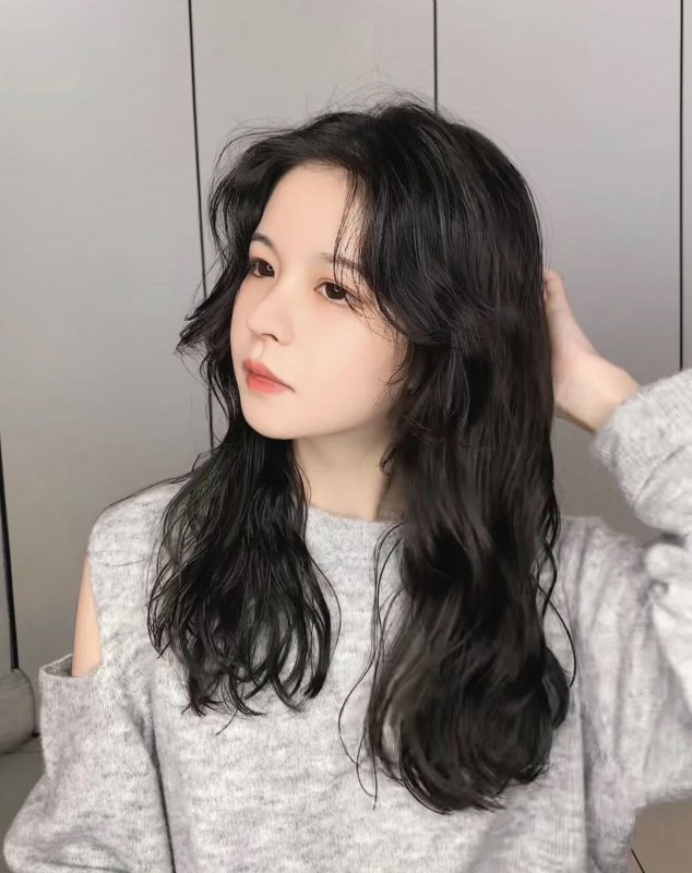 法式烫 慵懒随意风烫发 女生发型 长发烫发