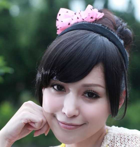 甜靓女生最爱—冬季流行盘发图片