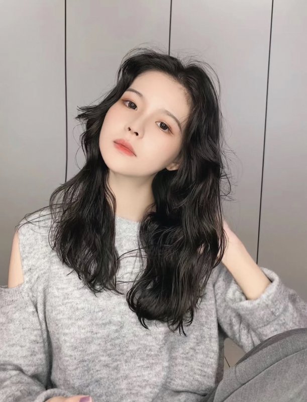 法式烫 慵懒随意风烫发 女生发型 长发烫发