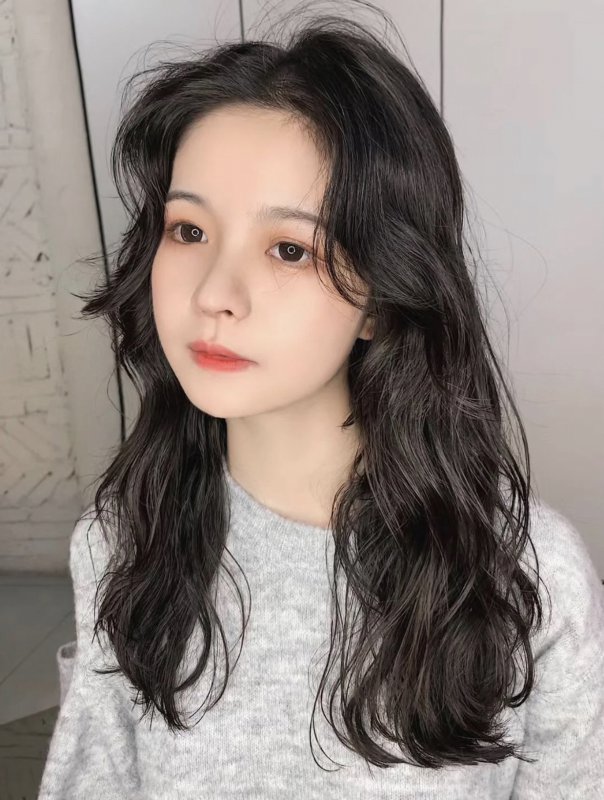 法式烫 慵懒随意风烫发 女生发型 长发烫发