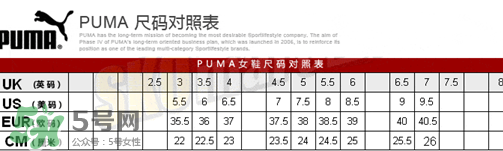 puma袜子鞋尺码怎么选？彪马袜套鞋尺码对照表