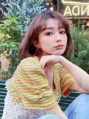 最流行的短发发型图片女2022  适合大脸的短发发型图片