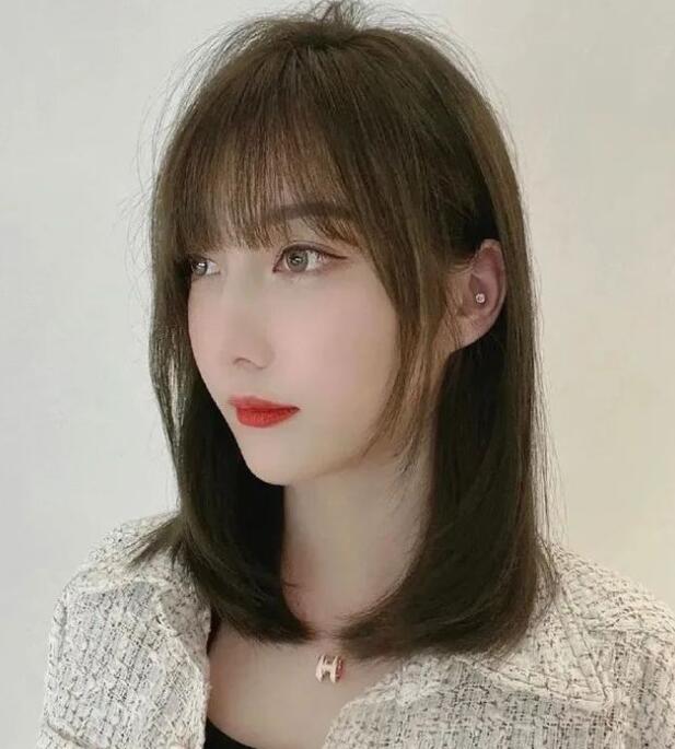 女生刘海样式大全2022,你和女神只差了一个刘海