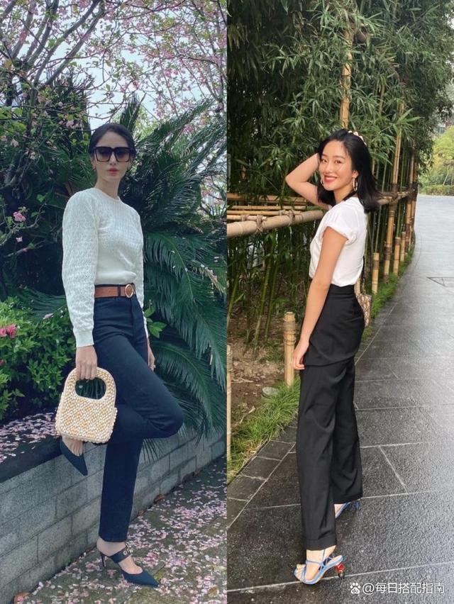 优雅女人穿衣还得看杨采钰，她的法式风穿搭也太美了，特高级！