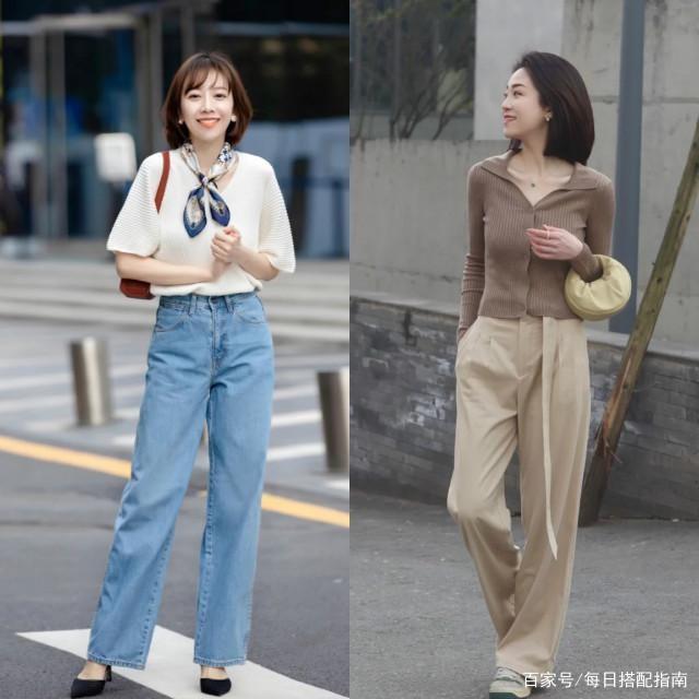 显高显瘦的“阔腿裤”，学会这样来搭配上衣