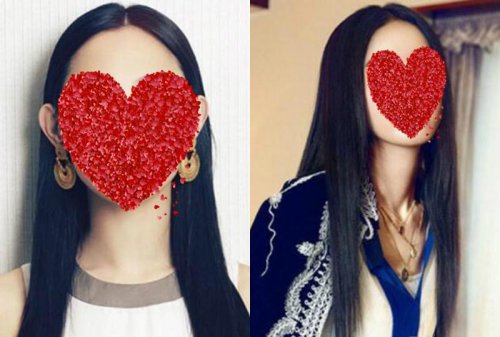 圆脸女生适合的长直发发型