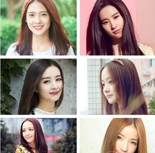 气质女生最爱中分中长直发发型