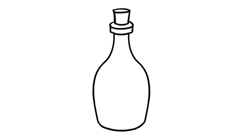 瓶子简笔画 