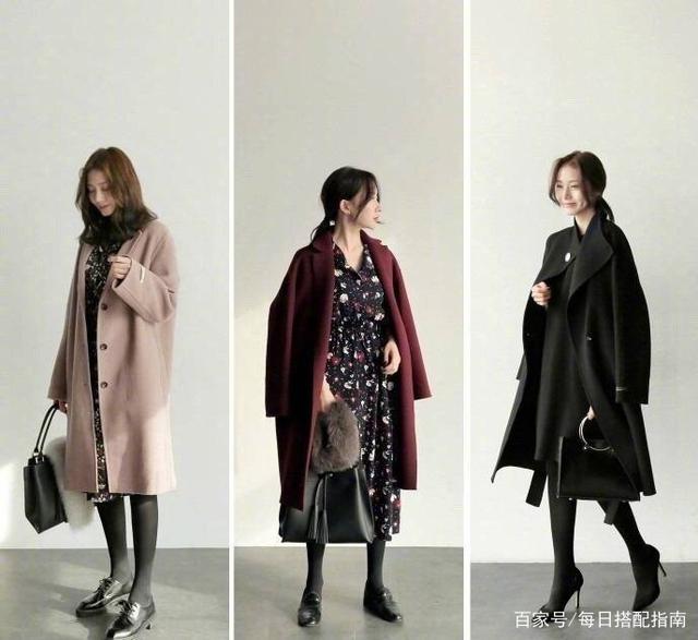 冬季穿搭要保暖也要时髦，大衣和羽绒服这样穿，好看又高级！