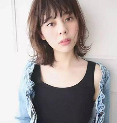 超美齐肩发女生发型图片