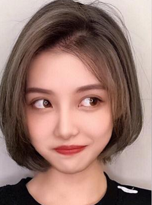 适合大脸的女生波波头  可爱又减龄