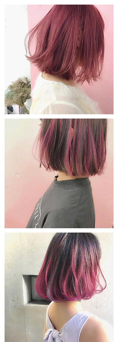 女生短发发色发型参考图片大全