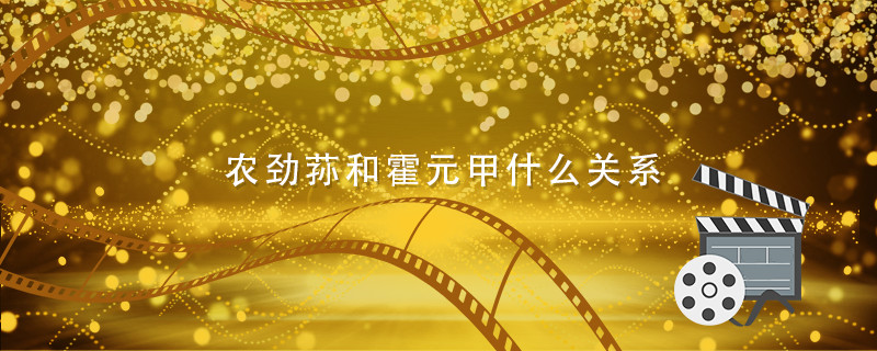 农劲荪和霍元甲什么关系 霍元甲里的农劲荪是什么人 