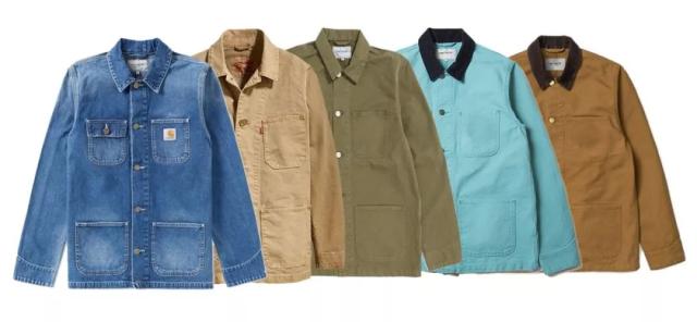 工装风盛行，潮流达人喜欢穿Chore Coat，这件外套成为时尚圈的宠儿