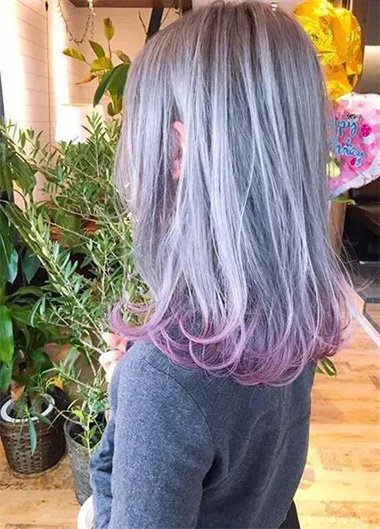 女生裙摆烫发型图片 裙摆染发型大全