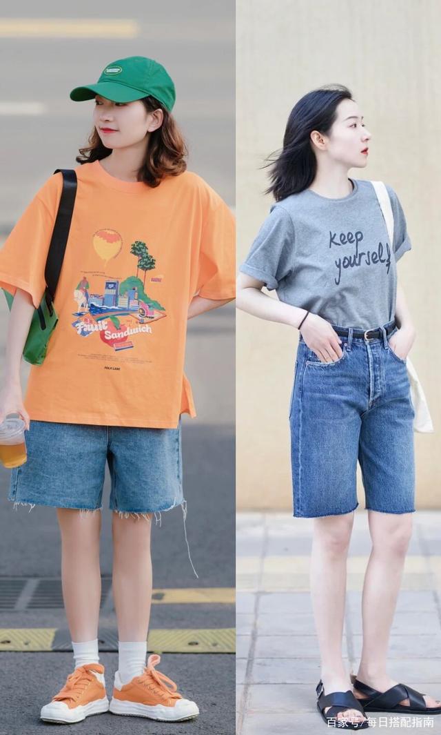 夏天不一定穿裙子才好看，瞧今夏流行的“中裤”，洋气、显瘦又时髦，比穿裙子好看百倍。