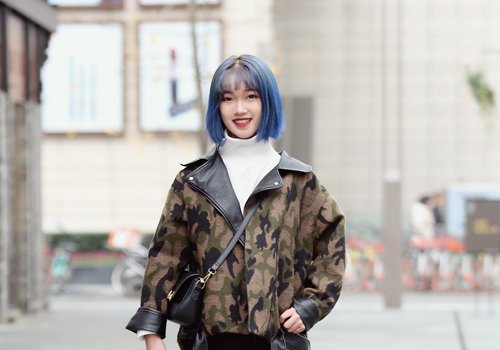 冬季女生短发染什么颜色洋气 街头美女前卫吸睛染发在冬天绽放