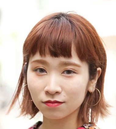 额头短适合眉上刘海吗 日系眉上短刘海图片
