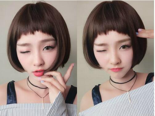 长脸女生适合的修颜显气质短发发型