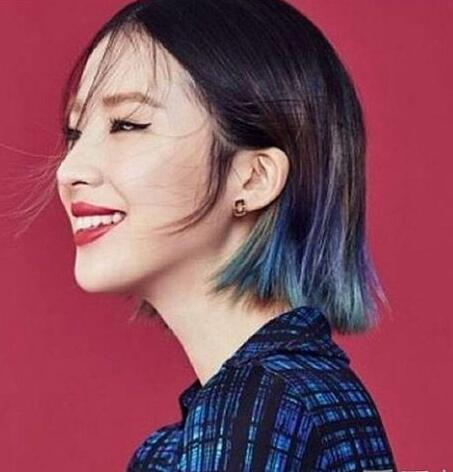 圆脸眼睛不大适合的短发女生发型