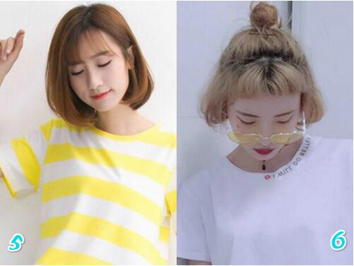 女生夏季短发流行这些发色最美