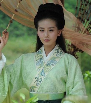 刘诗诗古代发际线图片 显露出发际线发型