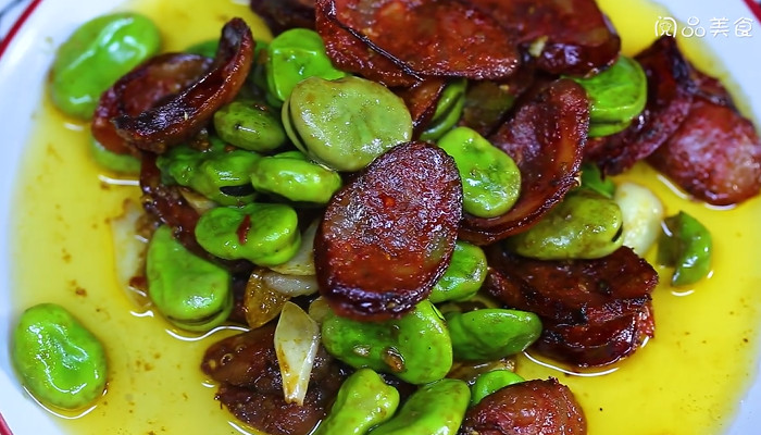 香肠炒蚕豆怎么做 香肠炒蚕豆的做法 