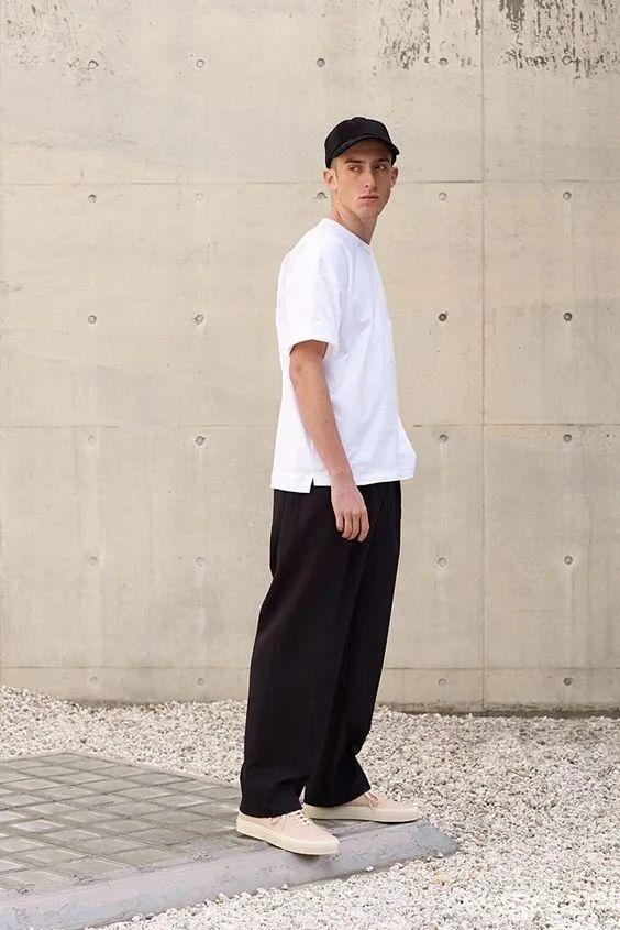 男人不要老穿紧身裤了，在春夏这条阔腿裤