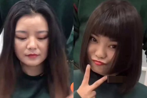 大圆脸女生剪的齐肩造型 职场女生剪时尚短头发欣赏