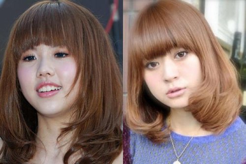 女生圆形脸中分短发发型图片 不容错过的各种风格款式短头发