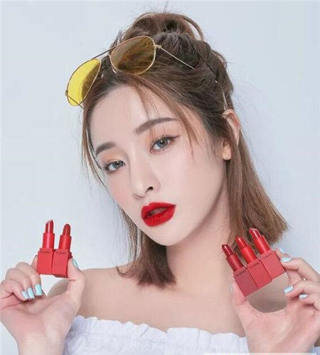 lob头短发半扎发女生发型 最美不过半扎发