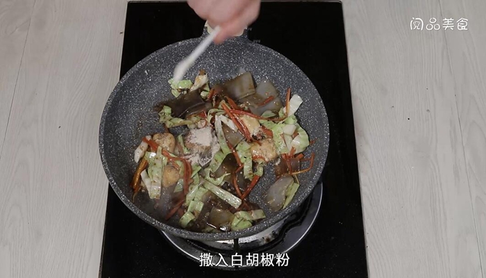 杂烩炒粉皮的做法 杂烩炒粉皮怎么做 