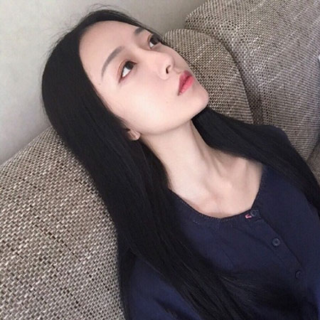 女生中分长直发发型 气质中分+长发超美