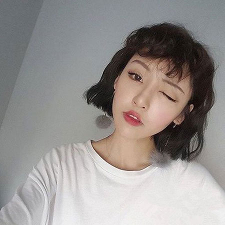 二次元短发发型 照着剪就能摆脱土气